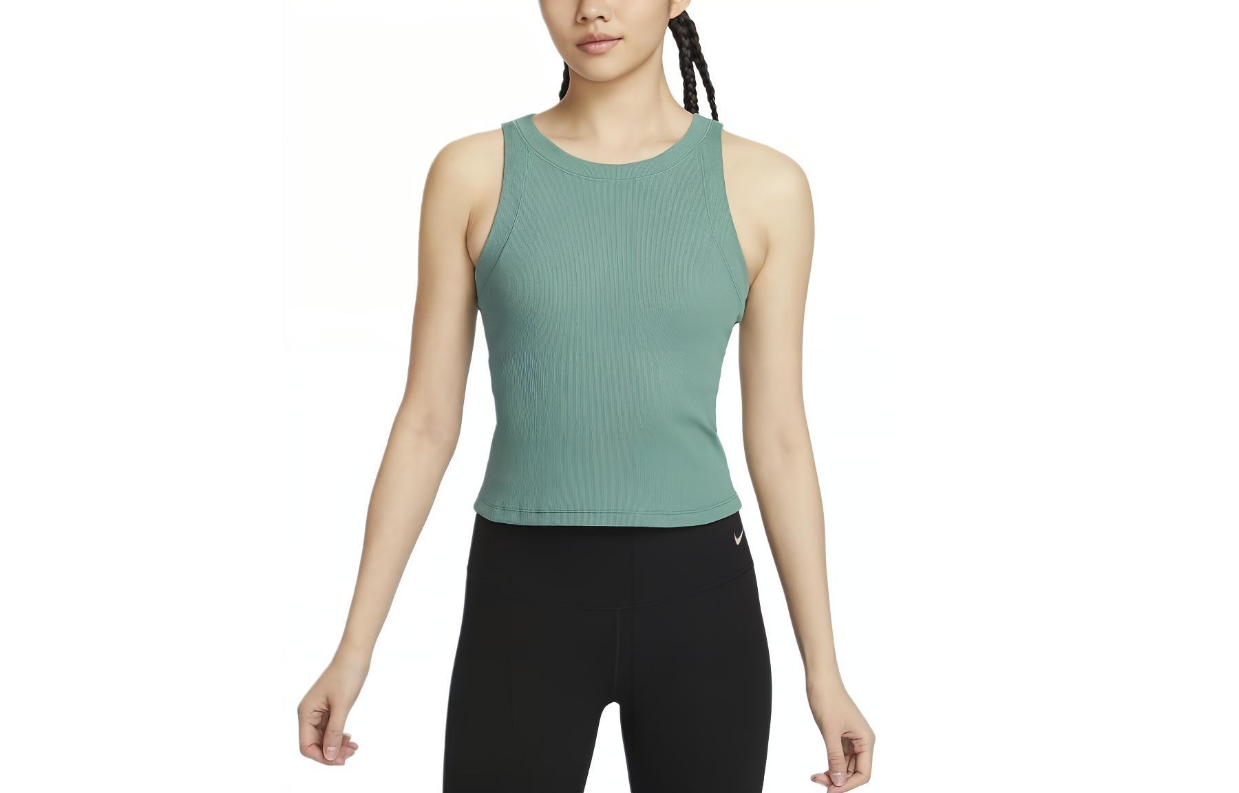 (Women) Nike Coastal Blue/White Logo Soft Dry-Fit Casual Sports Tank Top. FN3537-361