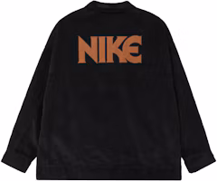 Lookbook (W) Nike 灯芯绒刺繡復古休閒外套 黑色 HF0355-010