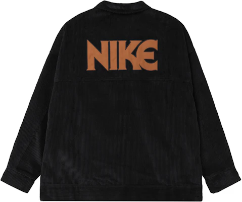 (W) Nike 灯芯绒刺繡復古休閒外套 黑色 HF0355-010 Lookbook (W) Nike 灯芯绒刺繡復古休閒外套 黑色 HF0355-010