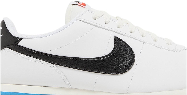 Nike cortez white black on feet hot sale