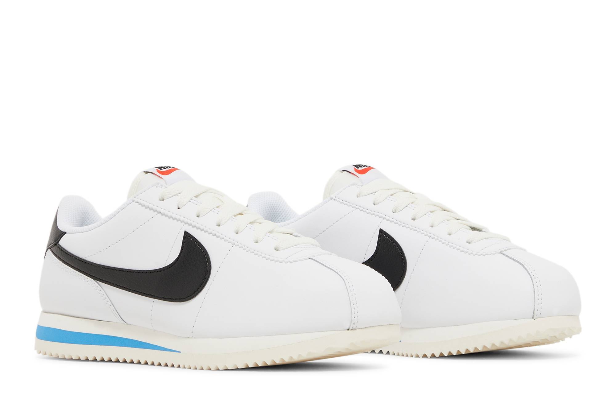 Cheap （女款）Nike Cortez '白色 黑色 淡藍色' DN1791-100