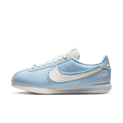 (Women) Nike Cortez Celestine Blue/Pink Cycle/Metallic Silver/Sail IH3574-441
