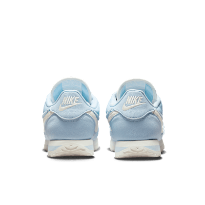 Details for (W) Nike Cortez Biru Celestine/Pink Cycle/Perak Metalik/Sail IH3574-441