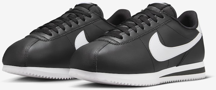 (W) Nike Cortez Kulit 'Hitam Putih' DN1791-001 Details for (W) Nike Cortez Kulit 'Hitam Putih' DN1791-001