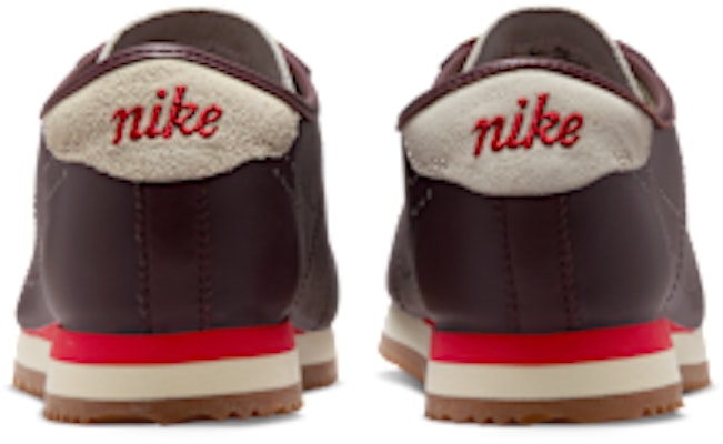 (Women) Nike Cortez Leather Burgundy Crush/Coconut Milk/Gum Medium Brown/Light Crimson HQ1841-601 Details for (Women) Nike Cortez Leather Burgundy Crush/Coconut Milk/Gum Medium Brown/Light Crimson HQ1841-601