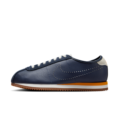 (Women) Nike Cortez Leather Midnight Navy/Summit White/Gum Medium Brown/Bright Ceramic HQ1841-400