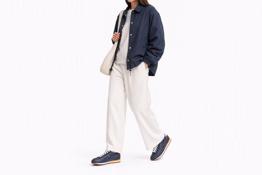 (W) Nike Cortez 皮革 深夜藍/白峰/中棕膠/亮陶瓷 HQ1841-400 Order (W) Nike Cortez 皮革 深夜藍/白峰/中棕膠/亮陶瓷 HQ1841-400