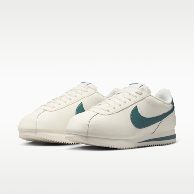 Purchase (W) Nike Cortez Leather Sail/Slate Mineral Biru Lelaki Wanita DN1791-118