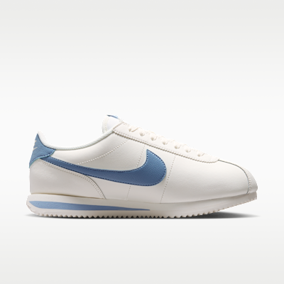 Lookbook (W) Nike Cortez Leather Sail/Work Blue Sepatu Kulit Putih Biru DN1791-119