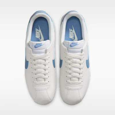 (W) Nike Cortez Leather Sail/Work Blue Sepatu Kulit Putih Biru DN1791-119 Shop (W) Nike Cortez Leather Sail/Work Blue Sepatu Kulit Putih Biru DN1791-119