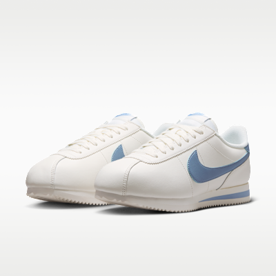 Purchase (W) Nike Cortez Leather Sail/Work Blue Sepatu Kulit Putih Biru DN1791-119