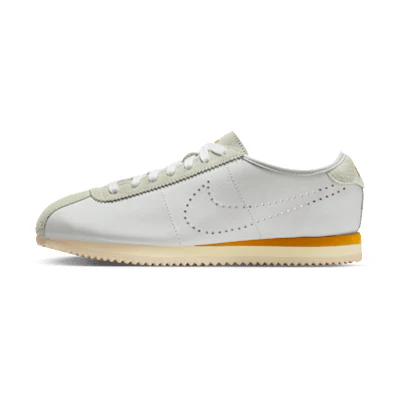 (W) Nike Cortez 'White Bronze Perforated Swoosh'