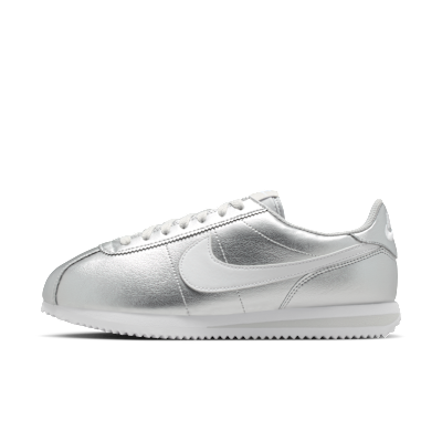 (Women) Nike Cortez Metallic Silver/Gray Fog/White IR0042-001