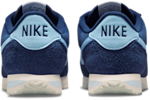 (W) 耐克Cortez运动鞋午夜海军蓝/米白/天青蓝 IB1857-400 Details for (W) 耐克Cortez运动鞋午夜海军蓝/米白/天青蓝 IB1857-400