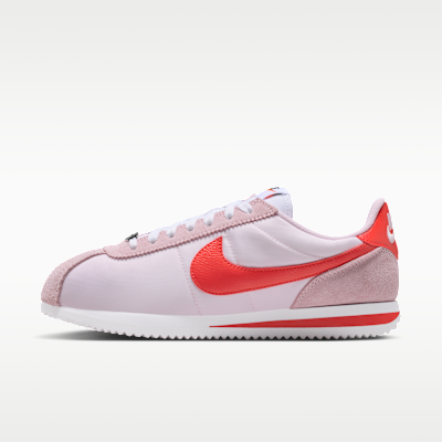 (Women) Nike Cortez Textile Pink Foam/White/Safety Orange/Light Crimson DZ2795-609