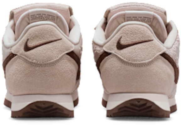 (W) Nike Cortez Textile Silt Red/Phantom/Coklat Muda IQ3624-667 Details for (W) Nike Cortez Textile Silt Red/Phantom/Coklat Muda IQ3624-667