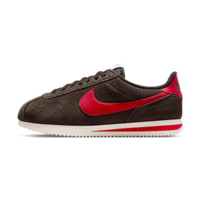 (W) Nike Cortez Velvet Brown/Sail/University Red