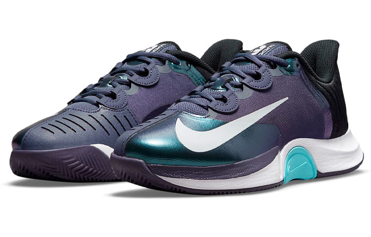 Lookbook (W) (女性用) ナイキ コート エア ズーム GP ターボ 'ブラック パープル グリーン' CK7581-500 CK7581-500