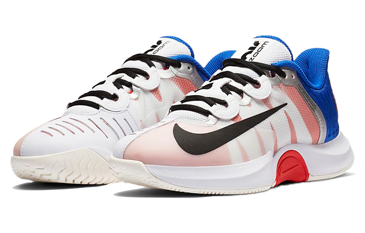 Lookbook (W) (女性用) ナイキ コート エア ズーム GP ターボ 'ブルーホワイトレッド' CK7580-100 CK7580-100