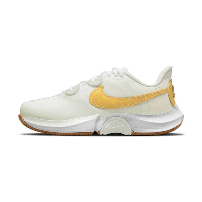 (W) Nike Court Air Zoom GP Turbo Tennis Shoes White/Orange