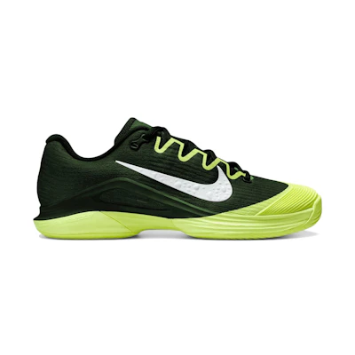 (W) Nike Court Air Zoom Vapor 12 HC Black Light Lemon Twist
