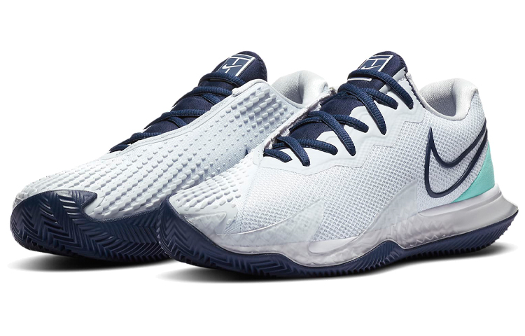Lookbook (W) 나이키 코트 에어 줌 베이퍼 케이지 4 '블루 화이트' CD0432-010