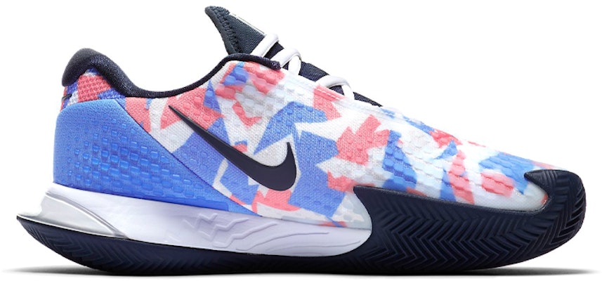 (W) Nike Court Air Zoom Vapor Cage 4 'Blanco Azul Rosa' CD0432-406 Order (W) Nike Court Air Zoom Vapor Cage 4 'Blanco Azul Rosa' CD0432-406