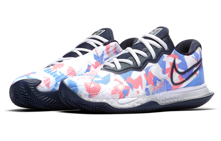 Lookbook (W) 나이키 코트 에어 줌 베이퍼 케이지 4 '화이트 블루 핑크' CD0432-406