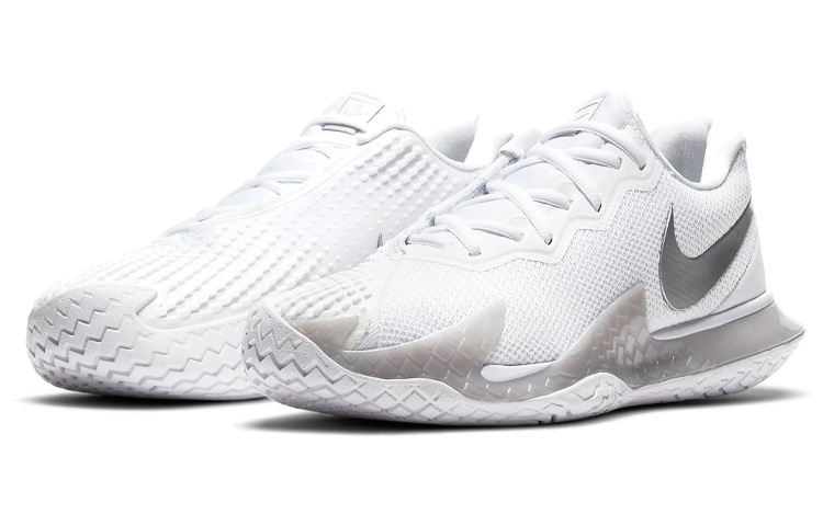 Lookbook (W) 나이키 코트 에어 줌 베이퍼 케이지 4 '화이트 메탈릭 실버' CD0431-104