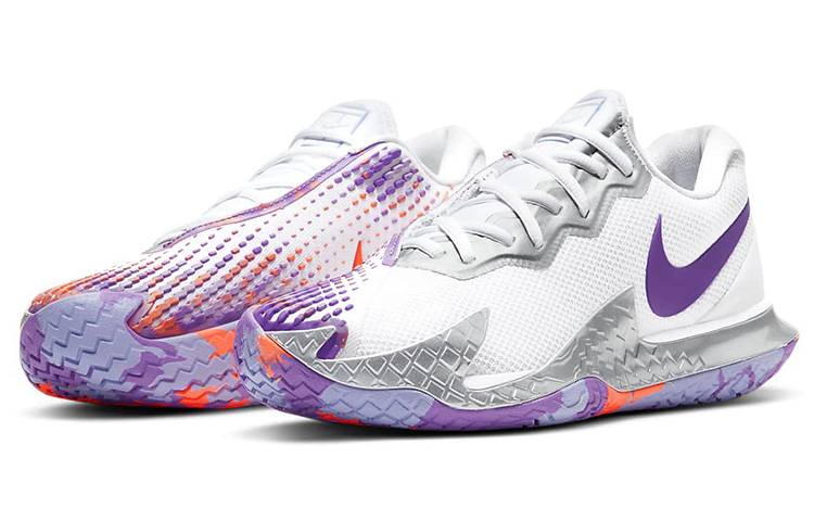 Lookbook (W) 나이키 코트 에어 줌 베이퍼 케이지 4 '화이트 퍼플 펄스' CD0431-103