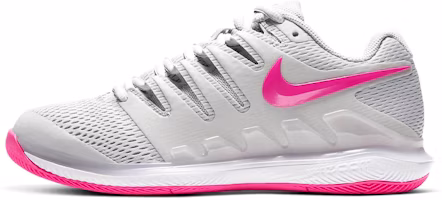 (Women) Nike Court Air Zoom Vapor X HC 'Grey Pink Blast' AA8027-011 (Women) Nike Court Air Zoom Vapor X HC 'Grey Pink Blast' AA8027-011