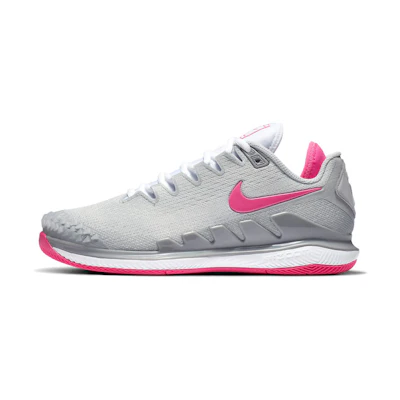 (W) Nike Court Air Zoom Vapor X Knit 'Grey Pink'