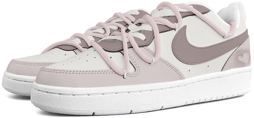 (W) Nike Court Borough Low 2 'Apricot Crush - Tali Sepatu Tanpa Struktur' BQ5448-100-447744 Lookbook (W) Nike Court Borough Low 2 'Apricot Crush - Tali Sepatu Tanpa Struktur' BQ5448-100-447744