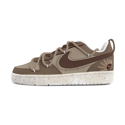 (W) Nike Court Borough Low 2 'Deconstructed Sun Mocha'