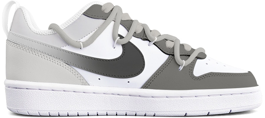 (W) Nike Court Borough Low 2 'Galaxy Putih Kelabu Gradien' BQ5448-100-447830 Order (W) Nike Court Borough Low 2 'Galaxy Putih Kelabu Gradien' BQ5448-100-447830