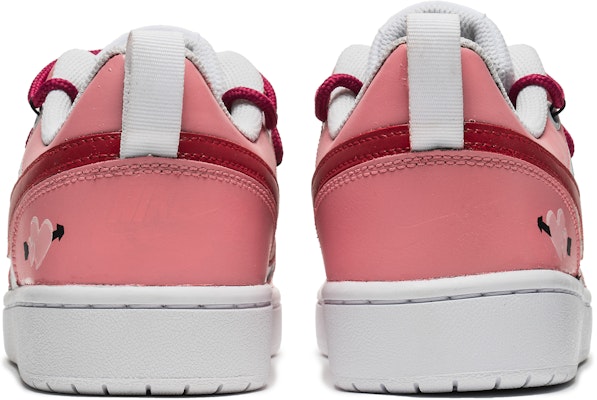 (Women) Nike Court Borough Low 2 'Pink Heart' BQ5448-100-458083 Shop (Women) Nike Court Borough Low 2 'Pink Heart' BQ5448-100-458083