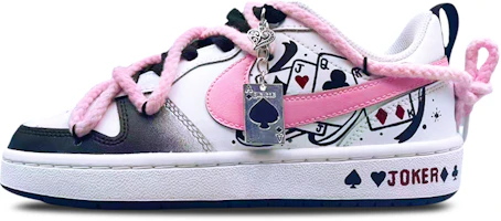 (Women) Nike Court Borough Low 2 'Sweetheart Poker' BQ5448-104-460305 (Women) Nike Court Borough Low 2 'Sweetheart Poker' BQ5448-104-460305