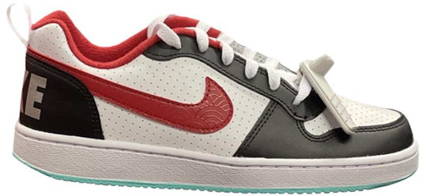 (W) Nike Court Borough Low 'Hitam Merah Pudina' DQ5354-161 Order (W) Nike Court Borough Low 'Hitam Merah Pudina' DQ5354-161