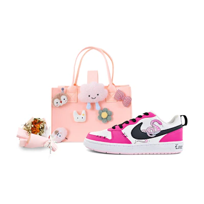 (W) Nike Court Borough Low 'Pink Snake'