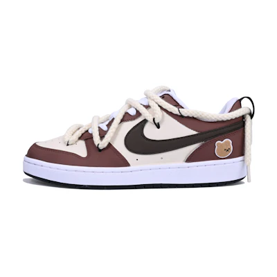 (W) Nike Court Borough Low 'Teddy Bear Biscuit'
