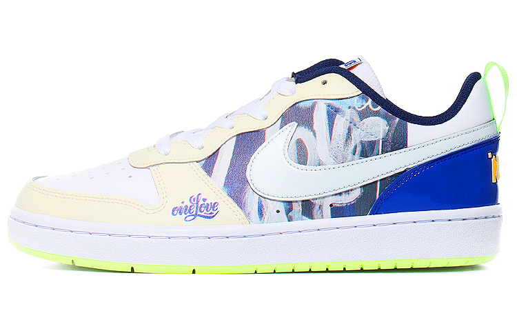 Buy (W) Nike Court Borough Low 'Putih Biru Hijau' FB1394-101(Team10-one-love）