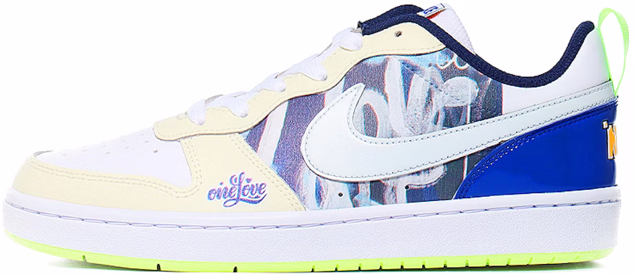 (W) Nike Court Borough Low 'Putih Biru Hijau' FB1394-101(Team10-one-love) Buy (W) Nike Court Borough Low 'Putih Biru Hijau' FB1394-101(Team10-one-love)