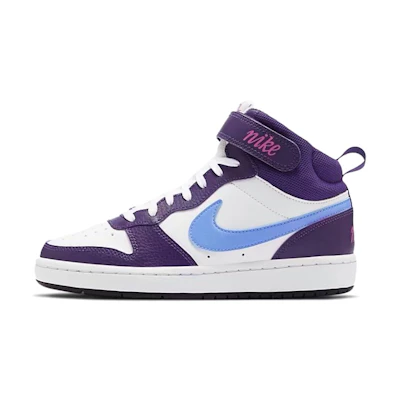 (Youth) Nike Court Borough Mid 2 'White Eggplant'