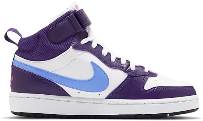 (JR) Nike Court Borough Mid 'Putih Ungu Biru' CD7782-106 Order (JR) Nike Court Borough Mid 'Putih Ungu Biru' CD7782-106