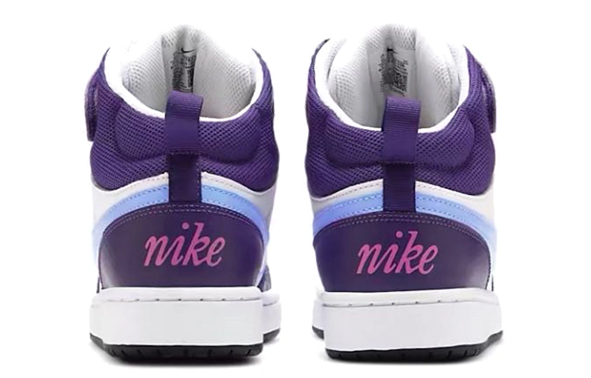 (Youth) Nike Court Borough Mid 2 'White Eggplant'