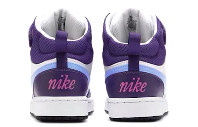 (Youth) Nike Court Borough Mid 2 'White Eggplant'