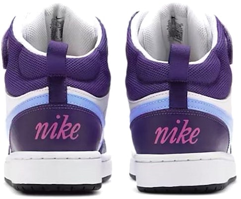 (JR) Nike Court Borough Mid 'Putih Ungu Biru' CD7782-106 Shop (JR) Nike Court Borough Mid 'Putih Ungu Biru' CD7782-106