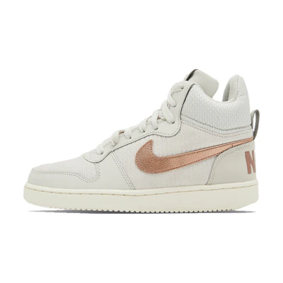 (W) Nike Court Borough Mid PRM 'Light Bone Metallic Red Bronze'