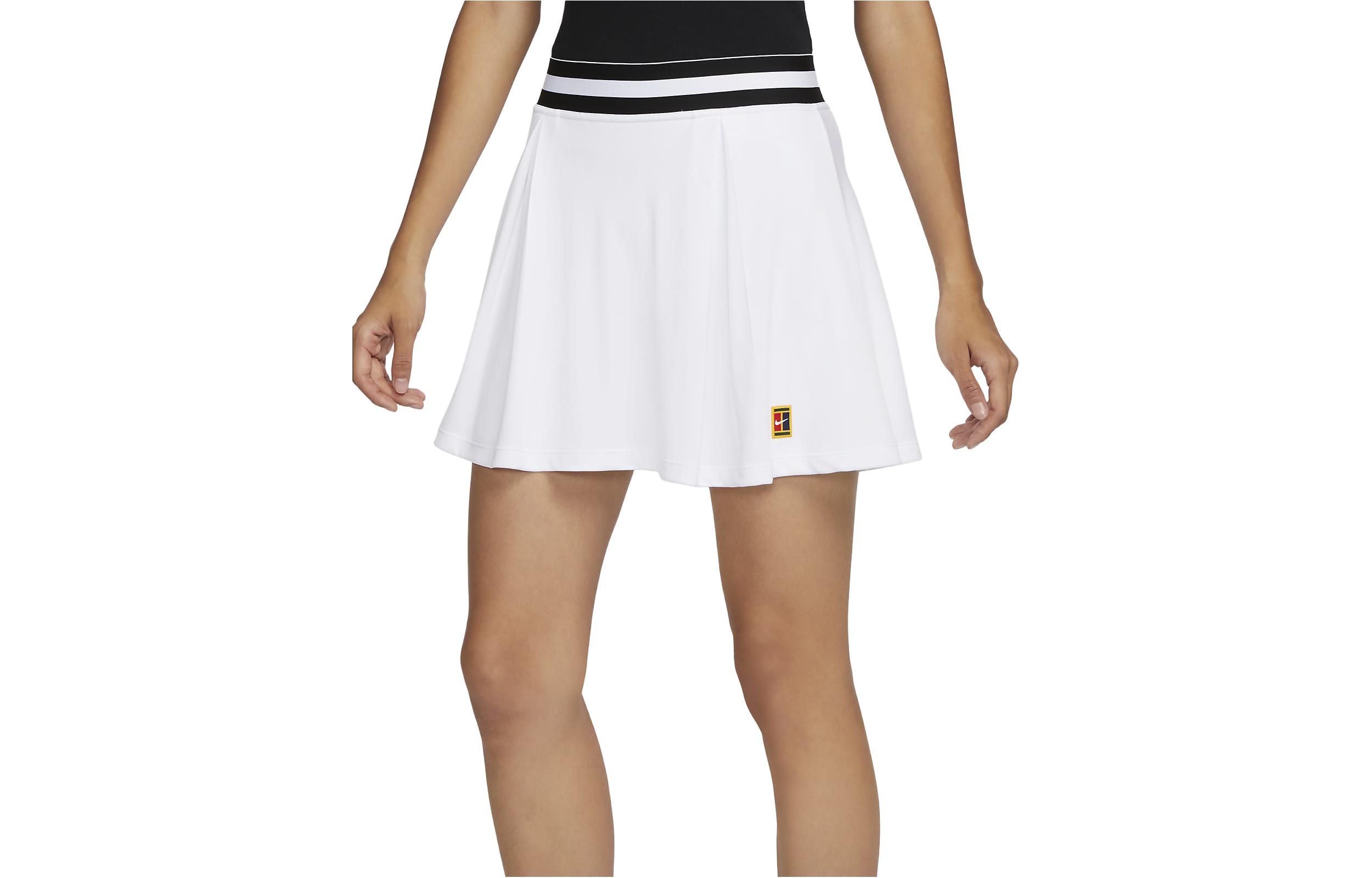 (Women) Nike Court Dri-FIT White Tennis Skirt Sportswear. FB4154-100
