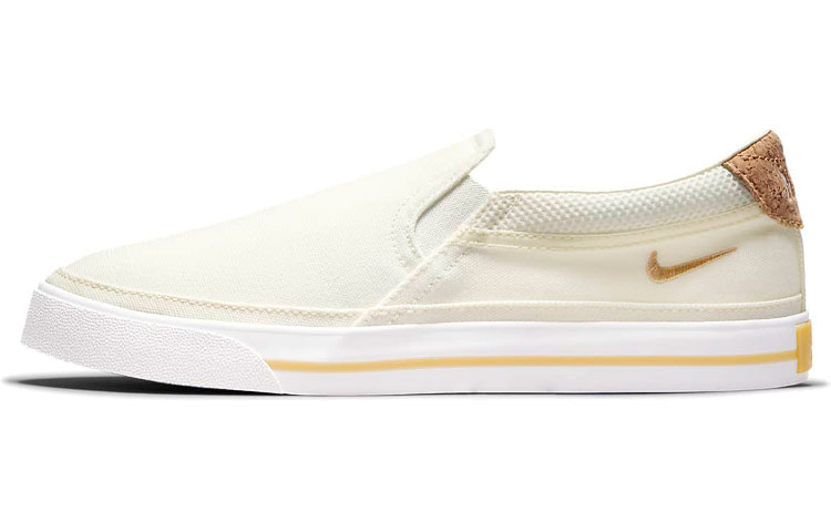 Buy (W) 耐克Court Legacy 米色/黄色 DJ1977-100